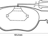 Set placute frana,frana disc LANCIA DEDRA (835), LANCIA DELTA Mk II (836), ALFA ROMEO 145 (930) - STOP 571887S