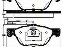 Set placute frana,frana disc LANCIA DEDRA (835), LANCIA DELTA Mk II (836), ALFA ROMEO 145 (930) - TRISCAN 8110 12007