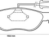 Set placute frana,frana disc LANCIA DEDRA (835), LANCIA DELTA Mk II (836), ALFA ROMEO 145 (930) - JURID 571883J