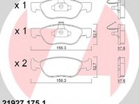 Set placute frana,frana disc LANCIA DEDRA (835), LANCIA DELTA Mk II (836), FIAT PUNTO (176) - ZIMMERMANN 21927.175.1