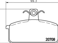 Set placute frana,frana disc LANCIA DELTA (831AB0), SEAT FURA (025A), SAAB 600 - HELLA PAGID 8DB 355 018-231