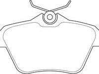 Set placute frana,frana disc LANCIA KAPPA (838A), ALFA ROMEO 168 (164), LANCIA KAPPA SW (838B) - WAGNER WBP21605A