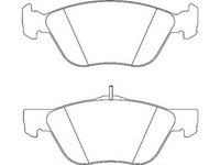 Set placute frana,frana disc LANCIA KAPPA (838A), LANCIA DEDRA (835), LANCIA DELTA Mk II (836) - WAGNER WBP21637A