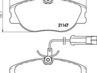 Set placute frana,frana disc LANCIA KAPPA (838A), LANCIA DEDRA (835), LANCIA DELTA (831AB0) - HELLA PAGID 8DB 355 018-181