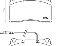 Set placute frana,frana disc LANCIA PHEDRA (179) (2002 - 2010) HELLA PAGID 8DB 355 018-671 piesa NOUA