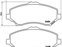 Set placute frana,frana disc LANCIA VOYAGER microbus (RT) (2011 - 2016) BREMBO P 11 025 piesa NOUA