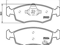 Set placute frana,frana disc LANCIA YPSILON (312, 846) (2011 - 2016) TEXTAR 2532301 piesa NOUA