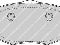 Set placute frana,frana disc LANCIA YPSILON (843) (2003 - 2011) FERODO FDB1581 piesa NOUA