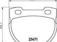 Set placute frana,frana disc LAND ROVER DEFENDER Cabrio (LD), LAND ROVER DEFENDER Station Wagon (LD), LAND ROVER DEFENDER pick-up (LD_) - MINTEX MDB16