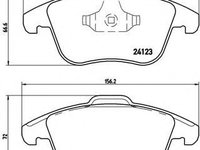 Set placute frana,frana disc LAND ROVER DISCOVERY SPORT (LC) (2014 - 2016) BREMBO P 44 020 piesa NOUA