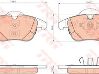 Set placute frana,frana disc LAND ROVER DISCOVERY SPORT (LC) (2014 - 2020) TRW GDB1925