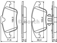 Set placute frana,frana disc LAND ROVER RANGE ROVER EVOQUE (LV) (2011 - 2016) BOSCH 0 986 494 246 piesa NOUA