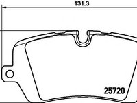 Set placute frana,frana disc LAND ROVER RANGE ROVER IV (LG), LAND ROVER RANGE ROVER SPORT (LW) - MINTEX MDB3343