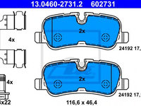 Set placute frana,frana disc LAND ROVER RANGE ROVER Mk III (LM) (2002 - 2012) ATE 13.0460-2731.2