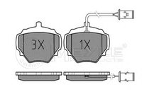 Set placute frana,frana disc LAND ROVER RANGE ROVER (AE, AN, HAA, HAB, HAM, HBM, RE, RN), LAND ROVER DISCOVERY (LJ, LG) - MEYLE 025 212 3715/W