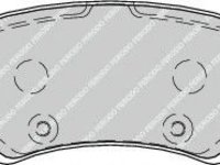 Set placute frana,frana disc LAND ROVER RANGE ROVER EVOQUE (LV) (2011 - 2016) FERODO FDB4237 piesa NOUA