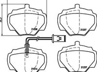 Set placute frana,frana disc LAND ROVER RANGE ROVER (AE, AN, HAA, HAB, HAM, HBM, RE, RN), LAND ROVER DISCOVERY (LJ, LG) - MINTEX MLB105