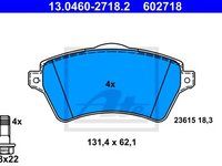 Set placute frana,frana disc LAND ROVER FREELANDER (LN) (1998 - 2006) ATE 13.0460-2718.2 piesa NOUA