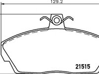 Set placute frana,frana disc LAND ROVER FREELANDER Soft Top, LAND ROVER FREELANDER (LN) - HELLA PAGID 8DB 355 018-431