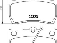 Set placute frana,frana disc LEXUS GS (GRS19, UZS19, URS19, GWS19) (2005 - 2011) HELLA PAGID 8DB 355 006-971 piesa NOUA