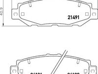 Set placute frana,frana disc LEXUS GS limuzina (JZS147), TOYOTA ARISTO (UZS14_, JZS14_), TOYOTA CHASER (_X10_) - MINTEX MDB1710