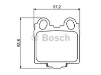 Set placute frana,frana disc LEXUS GS (UZS161, JZS160, UZS160) (1997 - 2005) BOSCH 0 986 494 231 piesa NOUA