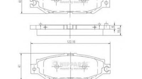 Set placute frana,frana disc LEXUS LS limuzin