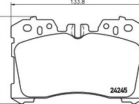 Set placute frana,frana disc LEXUS LS limuzina (UVF4_, USF4_) - MINTEX MDB2761