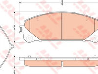 Set placute frana,frana disc LEXUS NX (ZGZ1_, AGZ1_, AYZ1_) (2014 - 2020) TRW GDB3484