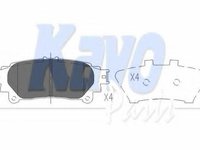 Set placute frana,frana disc LEXUS RX (GYL1_, GGL15, AGL10), TOYOTA PRIUS ALPHA (ZVW4_) - KAVO PARTS KBP-9111