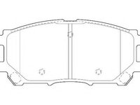 Set placute frana,frana disc LEXUS RX (MHU3_, GSU3_, MCU3_), TOYOTA HARRIER (MCU3_, MHU3_, ACU3_, GSU3_), TOYOTA HIGHLANDER (_MCU2_, _ACU2_) - WAGNER