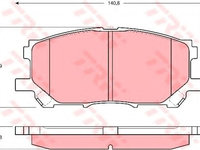 Set placute frana,frana disc LEXUS RX (MHU3_, GSU3_, MCU3_) (2003 - 2008) TRW GDB3338