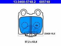 Set placute frana,frana disc LEXUS SC (UZZ40_) (2001 - 2010) ATE 13.0460-5748.2 piesa NOUA