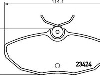 Set placute frana,frana disc LINCOLN LS, JAGUAR S-TYPE limuzina (CCX), JAGUAR XJ limuzina (X350, X358) - HELLA PAGID 8DB 355 018-561