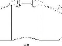 Set placute frana,frana disc MAN NG, MAN NL, MAN NM - STOP 2913104940