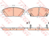 Set placute frana,frana disc MAZDA 3 limuzina (BM) (2013 - 2020) TRW GDB3592