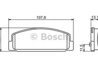 Set placute frana,frana disc MAZDA 6 (GG) (2002 - 2008) BOSCH 0 986 424 817 piesa NOUA