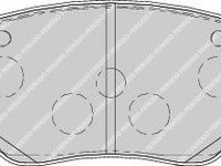 Set placute frana,frana disc MAZDA 6 Hatchback (GG) (2002 - 2008) FERODO FDB1707 piesa NOUA