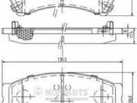 Set placute frana,frana disc MAZDA 6 Sport (GH) (2007 - 2016) NIPPARTS N3603071