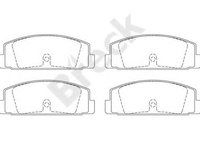 Set placute frana,frana disc MAZDA 6 Station Wagon (GY) (2002 - 2007) Break 24045 00 704 00 piesa NOUA