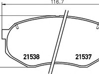 Set placute frana,frana disc MAZDA 929 Mk III (HC) - MINTEX MDB1577