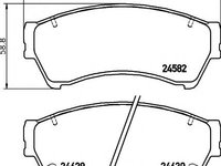 Set placute frana,frana disc MAZDA ATENZA (GG), MAZDA ATENZA hatchback (GG), LINCOLN ZEPHYR/MKZ - HELLA PAGID 8DB 355 013-761