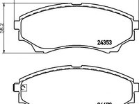 Set placute frana,frana disc MAZDA BT-50 (CD, UN) (2006 - 2016) TEXTAR 2435301 piesa NOUA