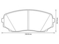 Set placute frana,frana disc MAZDA CX-7 (ER), MAZDA CX-9 (TB) - JURID 572640J