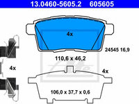 Set placute frana,frana disc MAZDA CX-9 (TB) (2007 - 2020) ATE 13.0460-5605.2