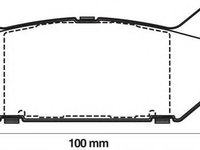 Set placute frana,frana disc MAZDA EUNOS 500 (CA), MAZDA MX-6 (GE), MAZDA TELSTAR IV (GE) - JURID 572161J