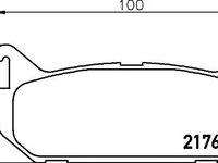 Set placute frana,frana disc MAZDA EUNOS 500 (CA), MAZDA MX-6 (GE), MAZDA TELSTAR IV (GE) - MINTEX MDB1680