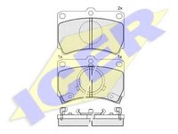 Set placute frana,frana disc MAZDA FAMILIA II (BD), MAZDA ETUDE III hatchback (BF), MAZDA FAMILIA III combi (BW) - ICER 180611