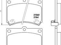 Set placute frana,frana disc MAZDA FAMILIA V (BA), MAZDA FAMILIA V (BA), MAZDA 30X (EC) - HELLA PAGID 8DB 355 006-481