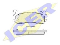 Set placute frana,frana disc MAZDA FAMILIA V (BA), MAZDA FAMILIA V (BA), MAZDA ETUDE V (BA) - ICER 181819-204